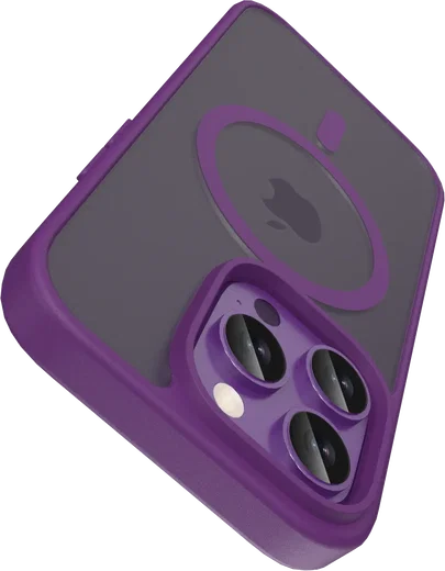 Buddi Frost Apple iPhone 14 Pro Max Hoesje MagSafe Back Cover Matte Paars afbeelding 5
