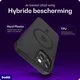 Buddi Frost iPhone 12 / 12 Pro Hoesje MagSafe Back Cover Matte Zwart afbeelding 2