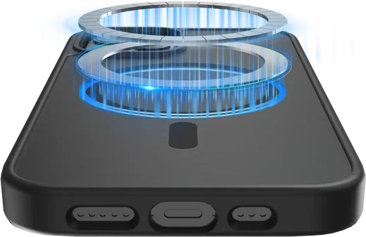 Buddi Frost iPhone 12 / 12 Pro Hoesje MagSafe Back Cover Matte Zwart afbeelding 6