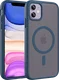 Buddi Frost Apple iPhone 11 Hoesje MagSafe Back Cover Matte Donker Blauw afbeelding 1