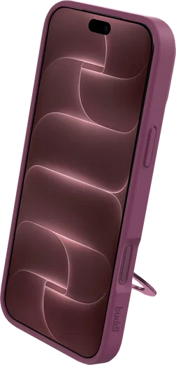 Buddi Frost Apple iPhone 18 Pro Max Hoesje MagSafe Ring Stand Matte Burgundy afbeelding 6