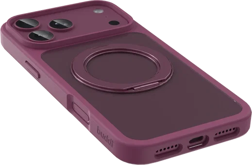 Buddi Frost Apple iPhone 18 Pro Max Hoesje MagSafe Ring Stand Matte Burgundy afbeelding 11