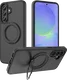 Buddi Frost Samsung Galaxy A37 / A56 / A36 Hoesje MagSafe Ring Stand Matte Zwart afbeelding 1