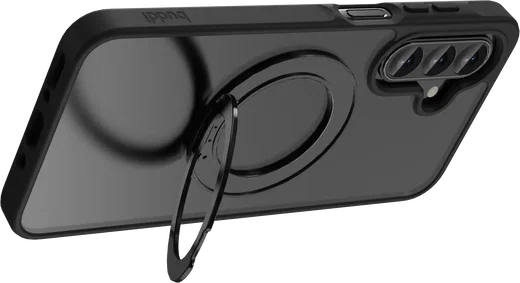 Buddi Frost Samsung Galaxy A17 / A26 / A16 Hoesje MagSafe Ring Stand Matte Zwart afbeelding 6