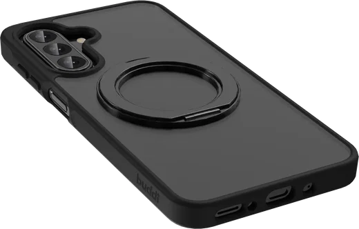 Buddi Frost Samsung Galaxy A17 / A26 / A16 Hoesje MagSafe Ring Stand Matte Zwart afbeelding 8