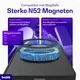 Buddi Frost Samsung Galaxy A17 / A26 / A16 Hoesje MagSafe Ring Stand Matte Zwart afbeelding 4