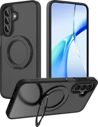 Buddi Frost Samsung Galaxy A17 / A26 / A16 Hoesje MagSafe Ring Stand Matte Zwart afbeelding