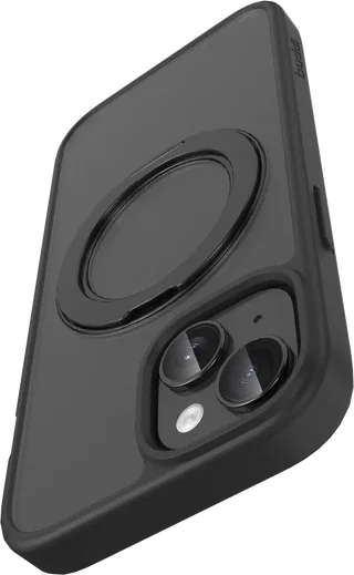 Buddi Frost iPhone 17e/16e/15/14/13 Hoesje MagSafe Ring Stand Matte Zwart afbeelding 12