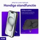 Buddi Frost iPhone 17e/16e/15/14/13 Hoesje MagSafe Ring Stand Matte Zwart afbeelding 2