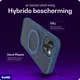 Buddi Frost iPhone 17e/16e/15/14/13 Hoesje MagSafe Ring Stand Matte Donker Blauw afbeelding 2