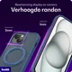 Buddi Frost iPhone 17e/16e/15/14/13 Hoesje MagSafe Ring Stand Matte Donker Blauw afbeelding 5