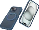 Buddi Frost iPhone 17e/16e/15/14/13 Hoesje MagSafe Ring Stand Matte Donker Blauw afbeelding 7