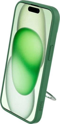 Buddi Frost iPhone 17e/16e/15/14/13 Hoesje MagSafe Ring Stand Matte Groen afbeelding 10