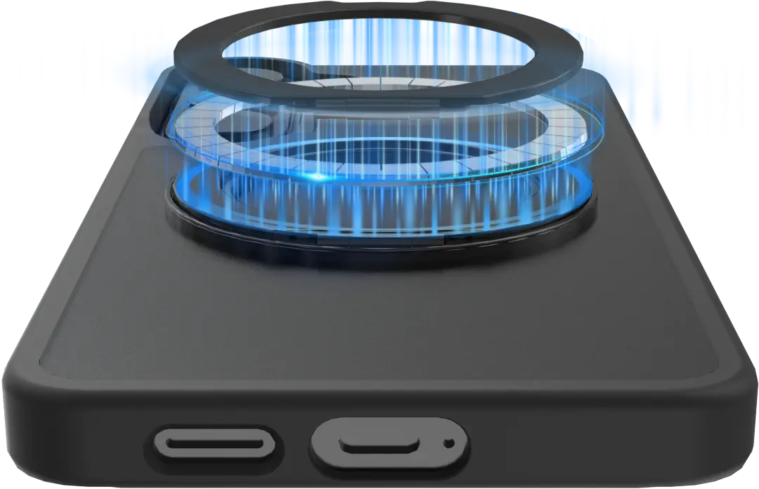 Buddi Frost Samsung Galaxy S26 Hoesje MagSafe Ring Stand Matte Zwart afbeelding 8