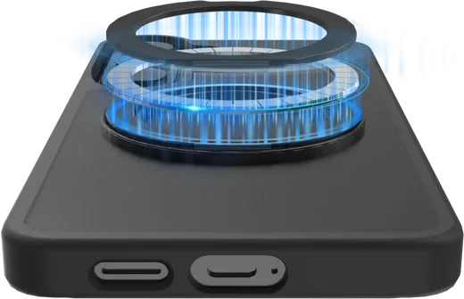 Buddi Frost Samsung Galaxy S26 Hoesje MagSafe Ring Stand Matte Zwart afbeelding 8