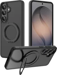 Buddi Frost Samsung Galaxy S26 Plus Hoesje MagSafe Ring Stand Matte Zwart afbeelding