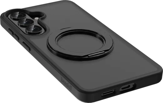 Buddi Frost Samsung Galaxy S26 Plus Hoesje MagSafe Ring Stand Matte Zwart afbeelding 12
