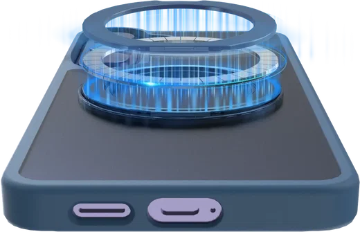 Buddi Frost Samsung Galaxy S26 Plus Hoesje MagSafe Ring Stand Matte Donker Blauw afbeelding 8
