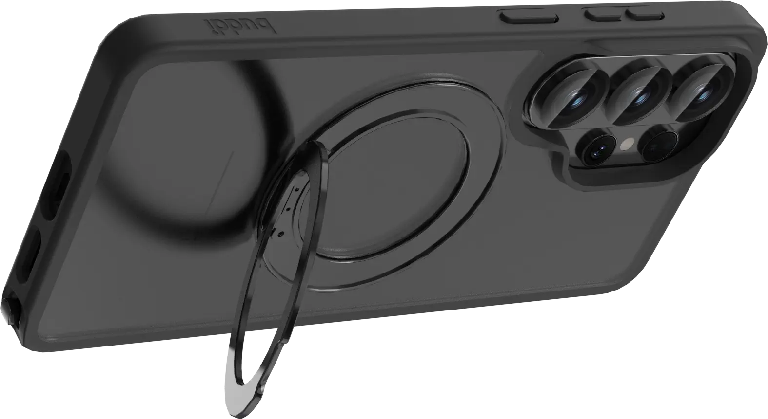 Buddi Frost Samsung S26 Ultra Hoesje MagSafe Ring Stand Matte Zwart afbeelding 7