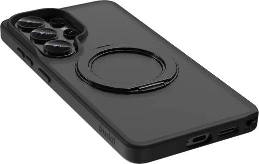 Buddi Frost Samsung S26 Ultra Hoesje MagSafe Ring Stand Matte Zwart afbeelding 12