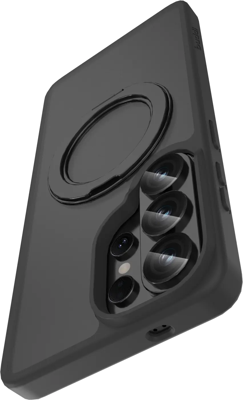 Buddi Frost Samsung S26 Ultra Hoesje MagSafe Ring Stand Matte Zwart afbeelding 11