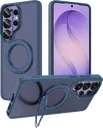 Buddi Frost Samsung S26 Ultra Hoesje MagSafe Ring Stand Matte Donker Blauw