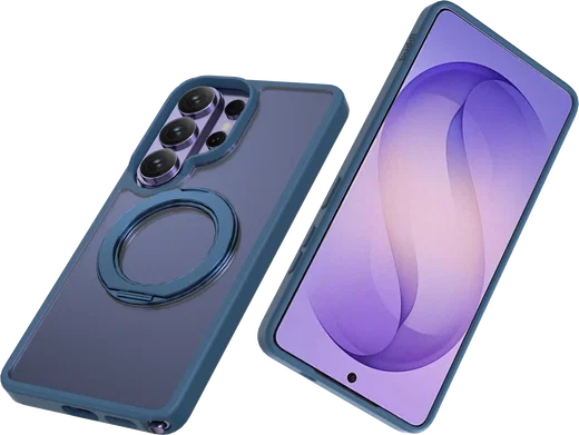 Buddi Frost Samsung S26 Ultra Hoesje MagSafe Ring Stand Matte Donker Blauw afbeelding 13