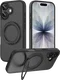 Buddi Frost Apple iPhone 17 Hoesje MagSafe Ring Stand Matte Zwart