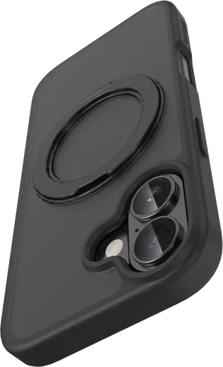 Buddi Frost Apple iPhone 17 Hoesje MagSafe Ring Stand Matte Zwart afbeelding 11