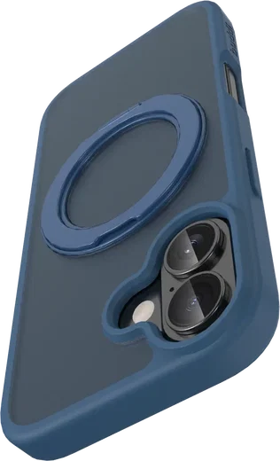 Buddi Frost Apple iPhone 17 Hoesje MagSafe Ring Stand Matte Donker Blauw afbeelding 11