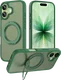 Buddi Frost Apple iPhone 17 Hoesje MagSafe Ring Stand Matte Groen afbeelding 1