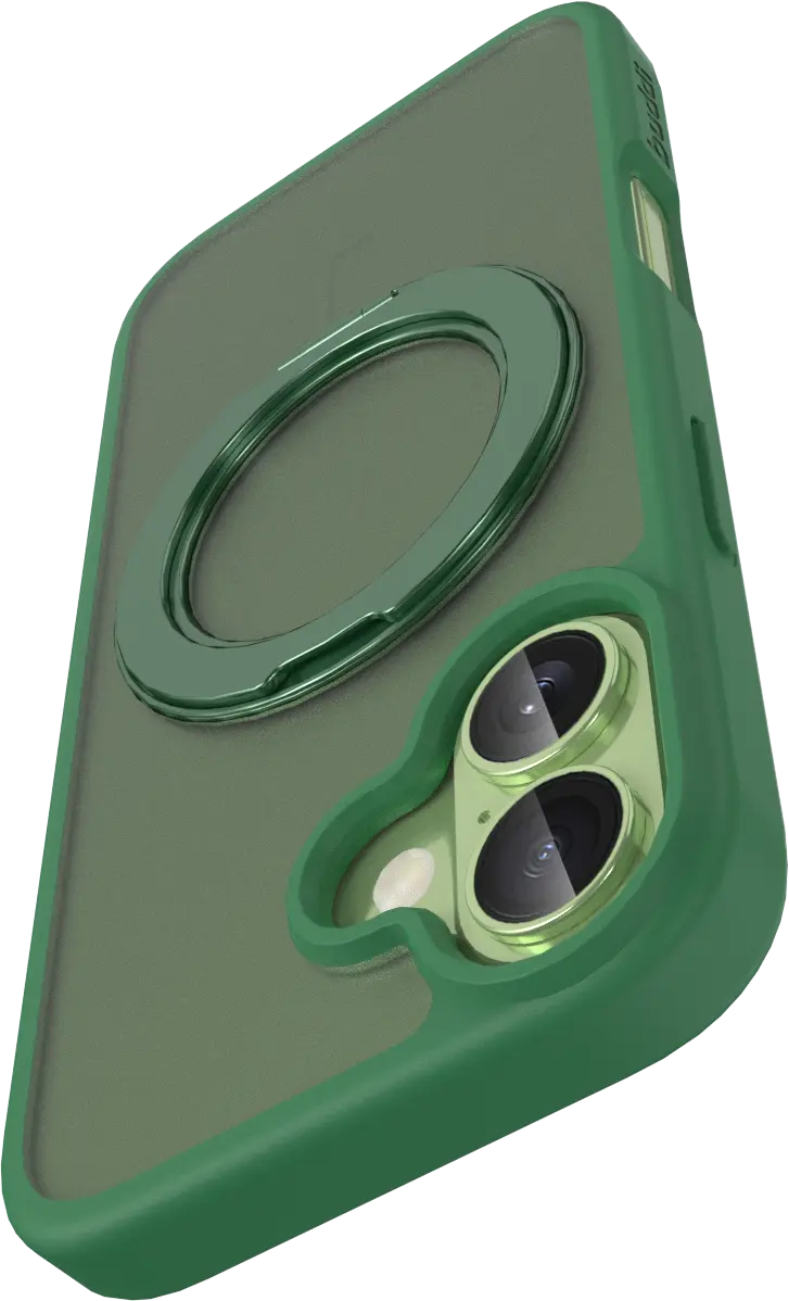 Buddi Frost Apple iPhone 17 Hoesje MagSafe Ring Stand Matte Groen afbeelding 11