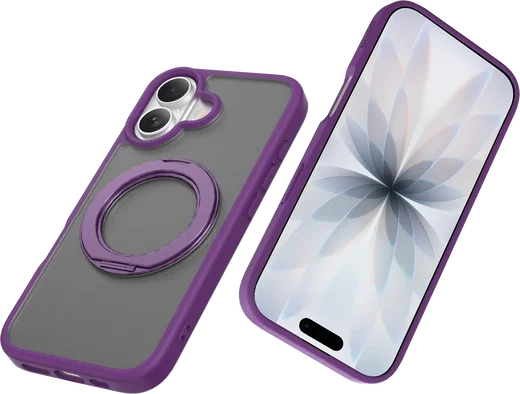 Buddi Frost Apple iPhone 17 Hoesje MagSafe Ring Stand Matte Paars afbeelding 12