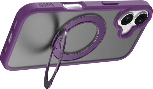 Buddi Frost Apple iPhone 17 Hoesje MagSafe Ring Stand Matte Paars afbeelding 7