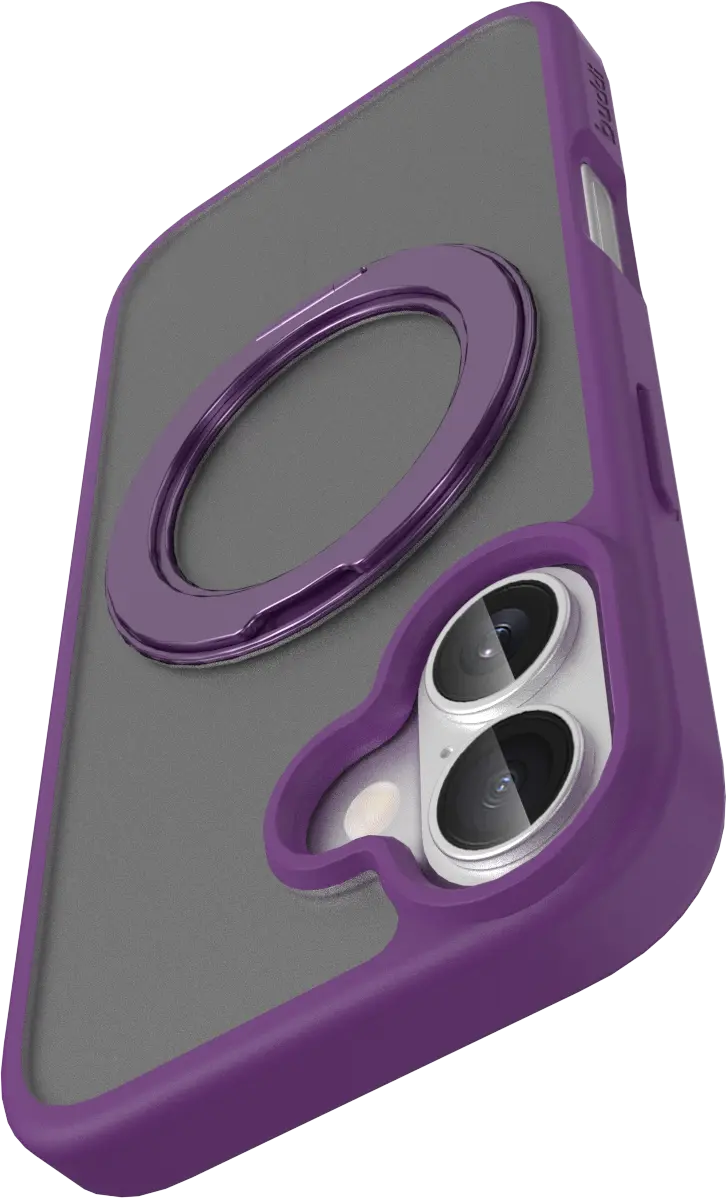 Buddi Frost Apple iPhone 17 Hoesje MagSafe Ring Stand Matte Paars afbeelding 11