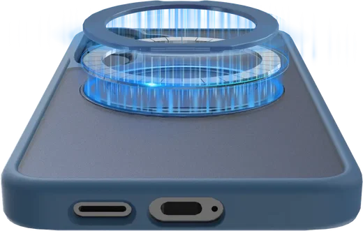 Buddi Frost Samsung S25 / S24 Hoesje MagSafe Ring Stand Matte Donker Blauw afbeelding 7