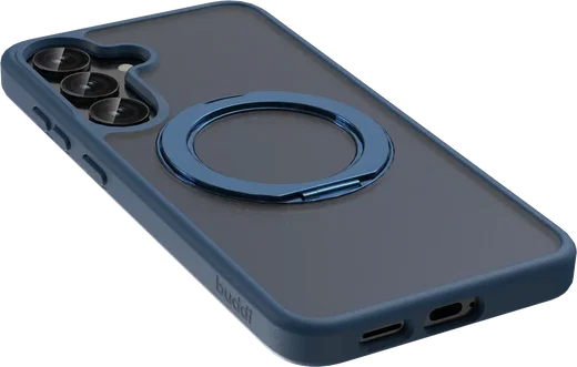 Buddi Frost Samsung S25 / S24 Hoesje MagSafe Ring Stand Matte Donker Blauw afbeelding 11