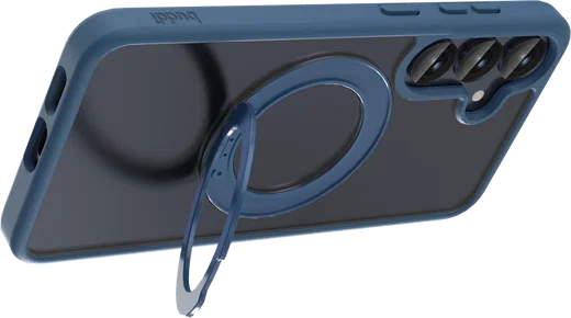 Buddi Frost Samsung S25 / S24 Hoesje MagSafe Ring Stand Matte Donker Blauw afbeelding 6