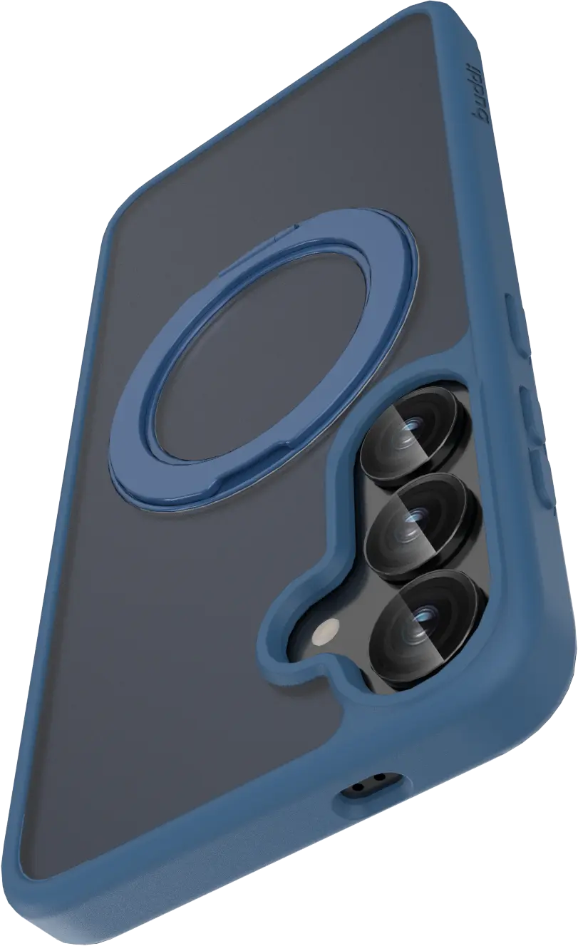 Buddi Frost Samsung S25 / S24 Hoesje MagSafe Ring Stand Matte Donker Blauw afbeelding 10