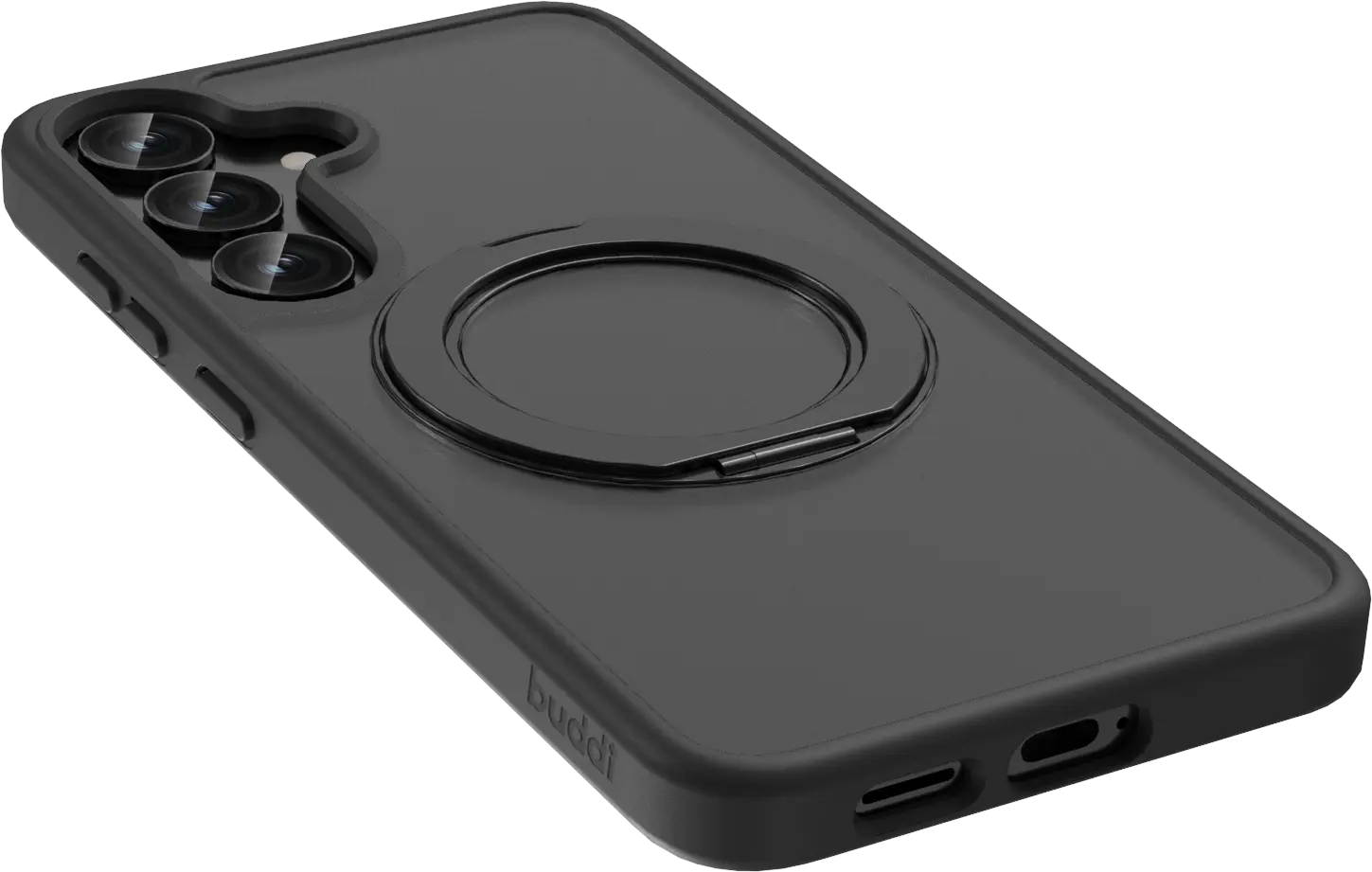 Buddi Frost Samsung S25 Plus / S24 Plus Hoesje MagSafe Stand Matte Zwart afbeelding 11