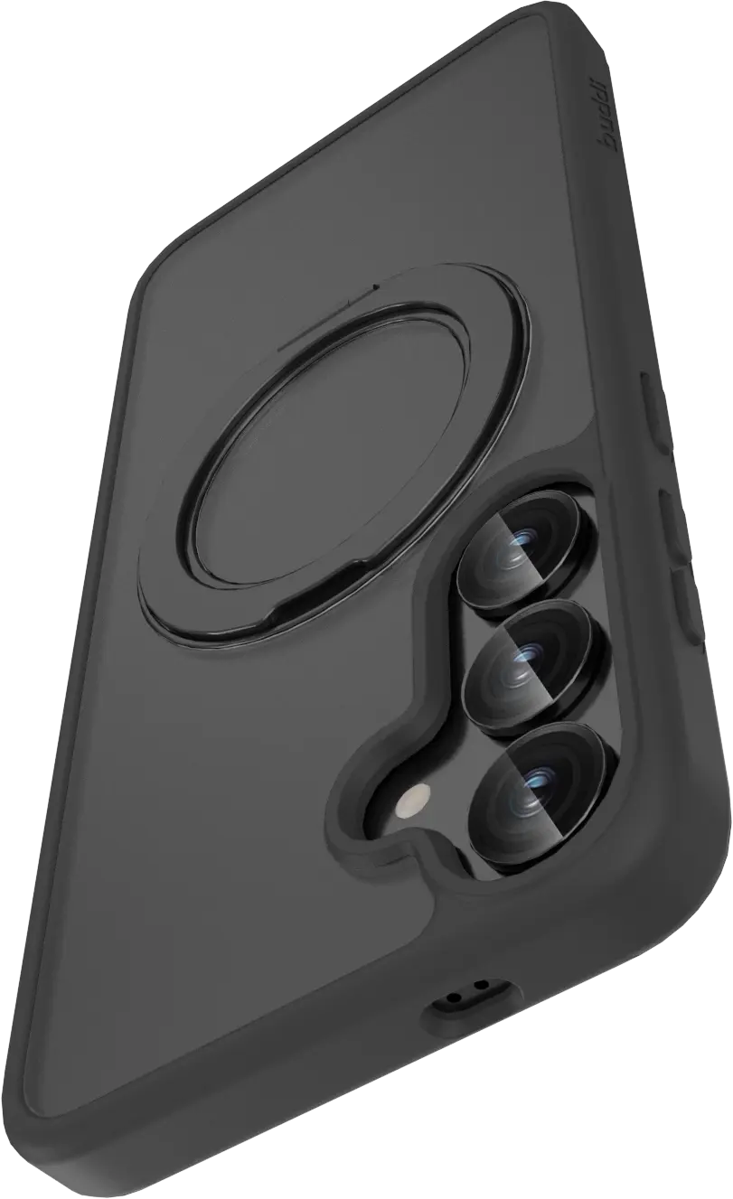 Buddi Frost Samsung S25 Plus / S24 Plus Hoesje MagSafe Stand Matte Zwart afbeelding 10