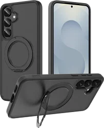 Buddi Frost Samsung S25 Plus / S24 Plus Hoesje MagSafe Stand Matte Zwart afbeelding