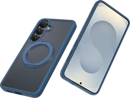 Buddi Frost Samsung S25 Plus / S24 Plus Hoesje MagSafe Stand Matte Donker Blauw afbeelding 12
