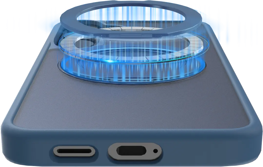 Buddi Frost Samsung S25 Plus / S24 Plus Hoesje MagSafe Stand Matte Donker Blauw afbeelding 7