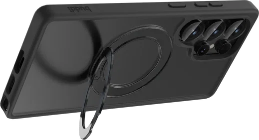 Buddi Frost Samsung S25 Ultra Hoesje MagSafe Ring Stand Matte Zwart afbeelding 6