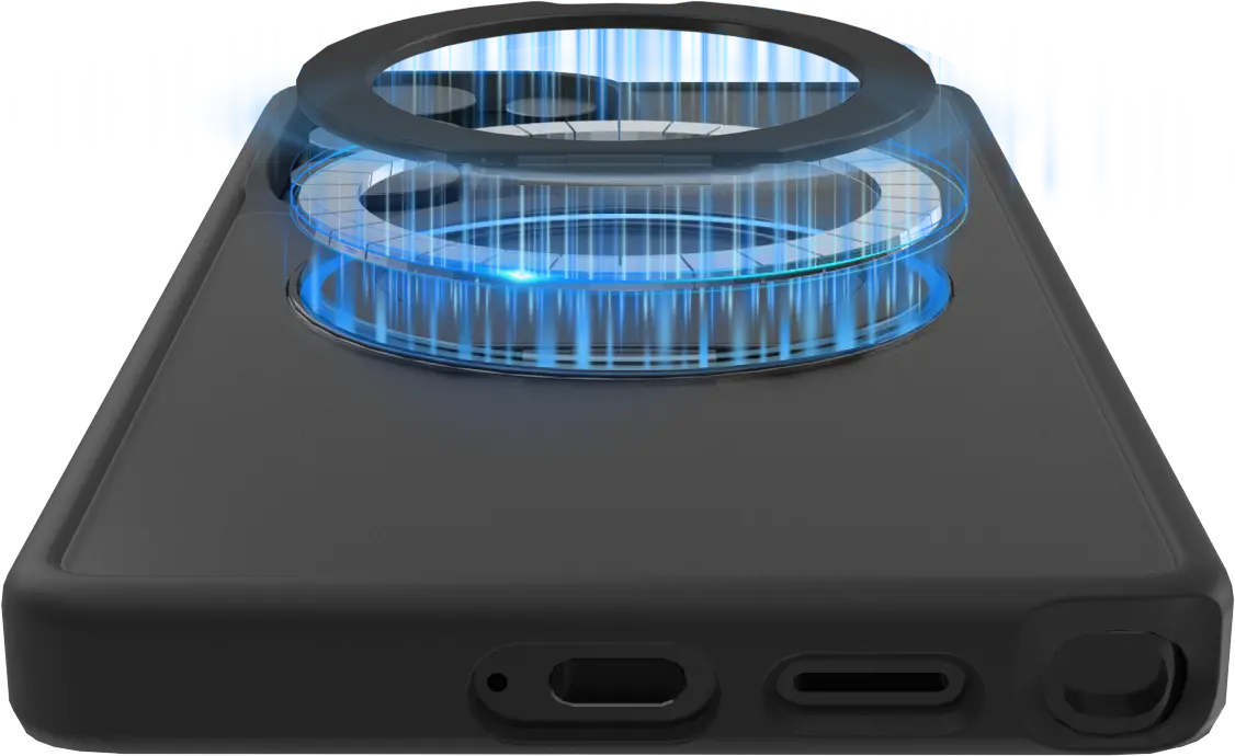 Buddi Frost Samsung S25 Ultra Hoesje MagSafe Ring Stand Matte Zwart afbeelding 7