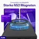 Buddi Frost Samsung S25 Ultra Hoesje MagSafe Ring Stand Matte Zwart afbeelding 5