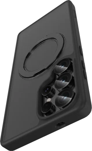 Buddi Frost Samsung S25 Ultra Hoesje MagSafe Ring Stand Matte Zwart afbeelding 10