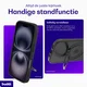 Buddi Frost Apple iPhone 16 Hoesje MagSafe Ring Stand Matte Zwart afbeelding 2