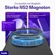 Buddi Frost Apple iPhone 16 Hoesje MagSafe Ring Stand Matte Zwart afbeelding 4